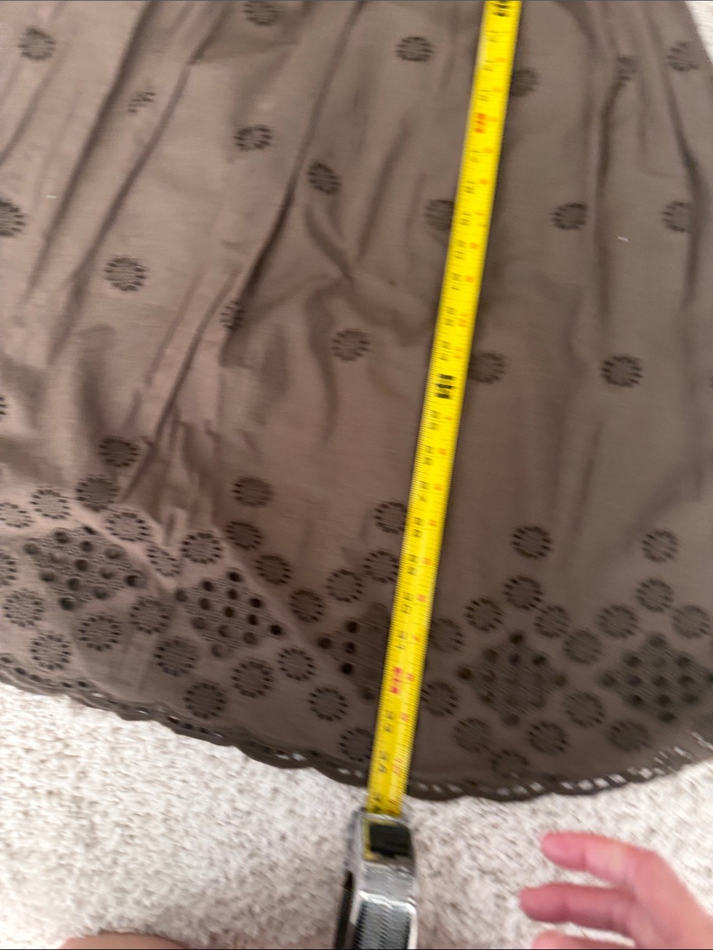 NWT Michael Stars Eyelet Maxi Skirt - Picture 7 of 7